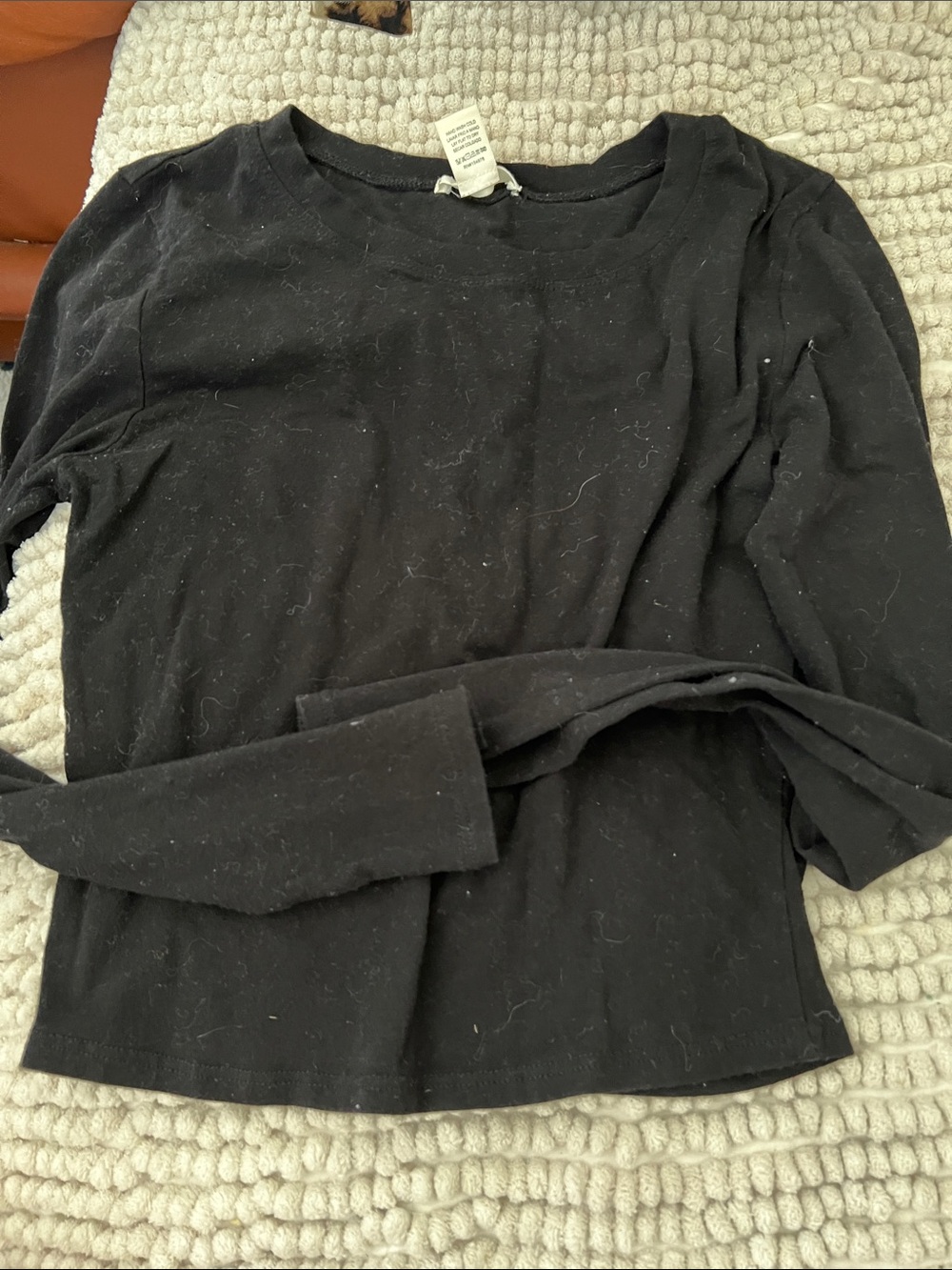Bozzolo Black Long Sleeve Tee